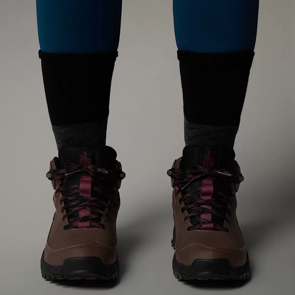 The North Face Botas De Senderismo Impermeables Storm Strike III Para Mujer Deep Taupe-TNF Black New