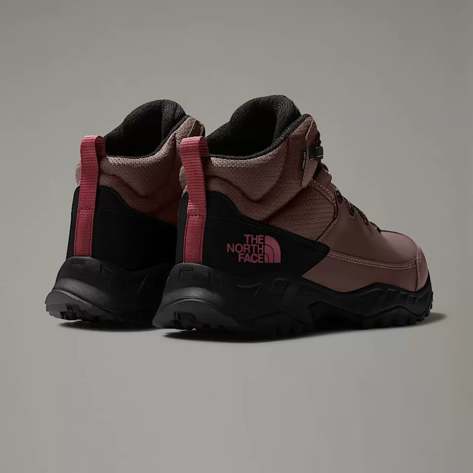 The North Face Botas De Senderismo Impermeables Storm Strike III Para Mujer Deep Taupe-TNF Black New
