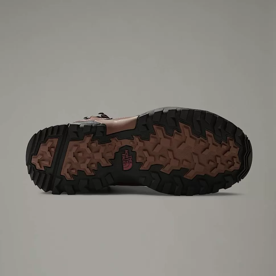 The North Face Botas De Senderismo Impermeables Storm Strike III Para Mujer Deep Taupe-TNF Black New