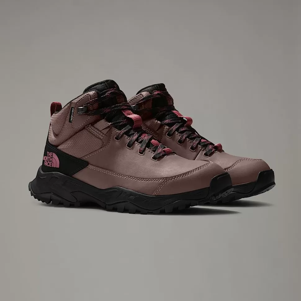 The North Face Botas De Senderismo Impermeables Storm Strike III Para Mujer Deep Taupe-TNF Black New