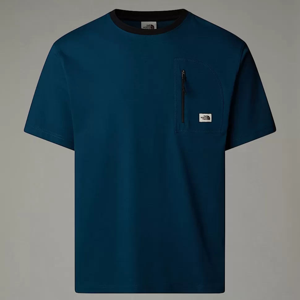 The North Face Camiseta Con Bolsillo Heritage Para Hombre Midnight Petrol Fashion
