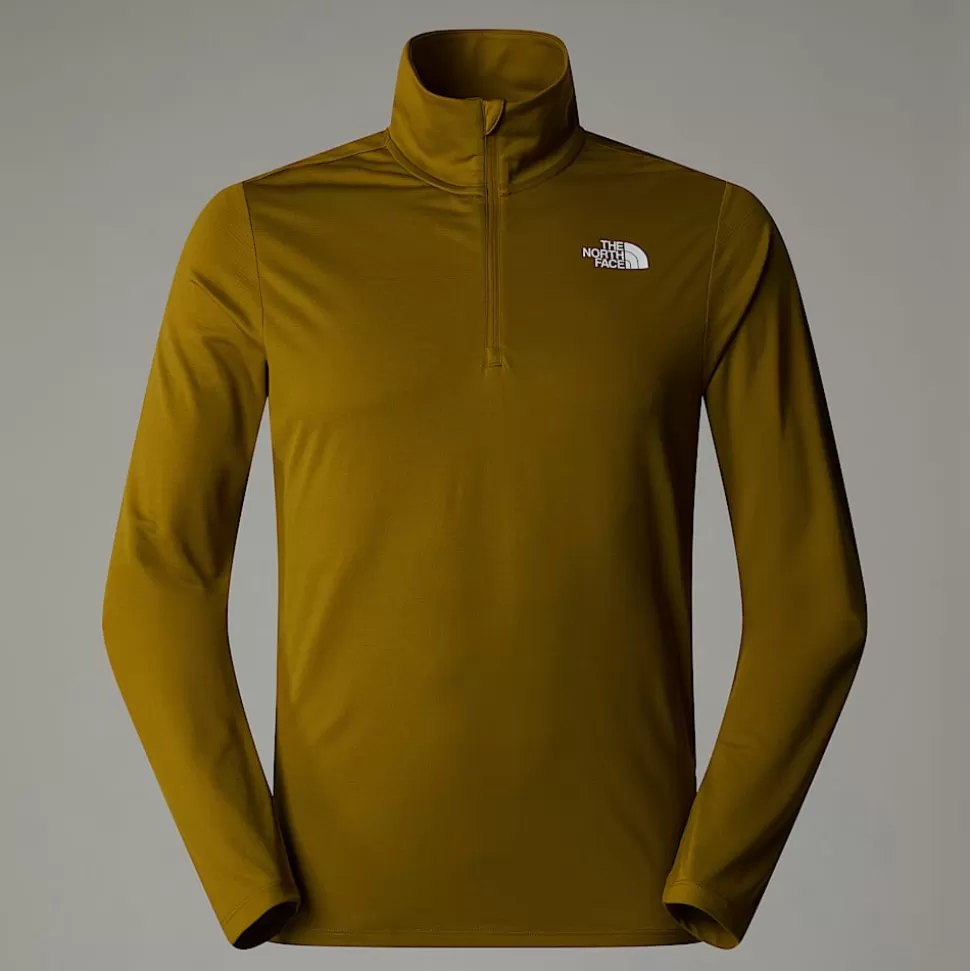 The North Face Camiseta De Manga Larga Con Cremallera De 1/4 24/7para Hombre Moss Green Cheap