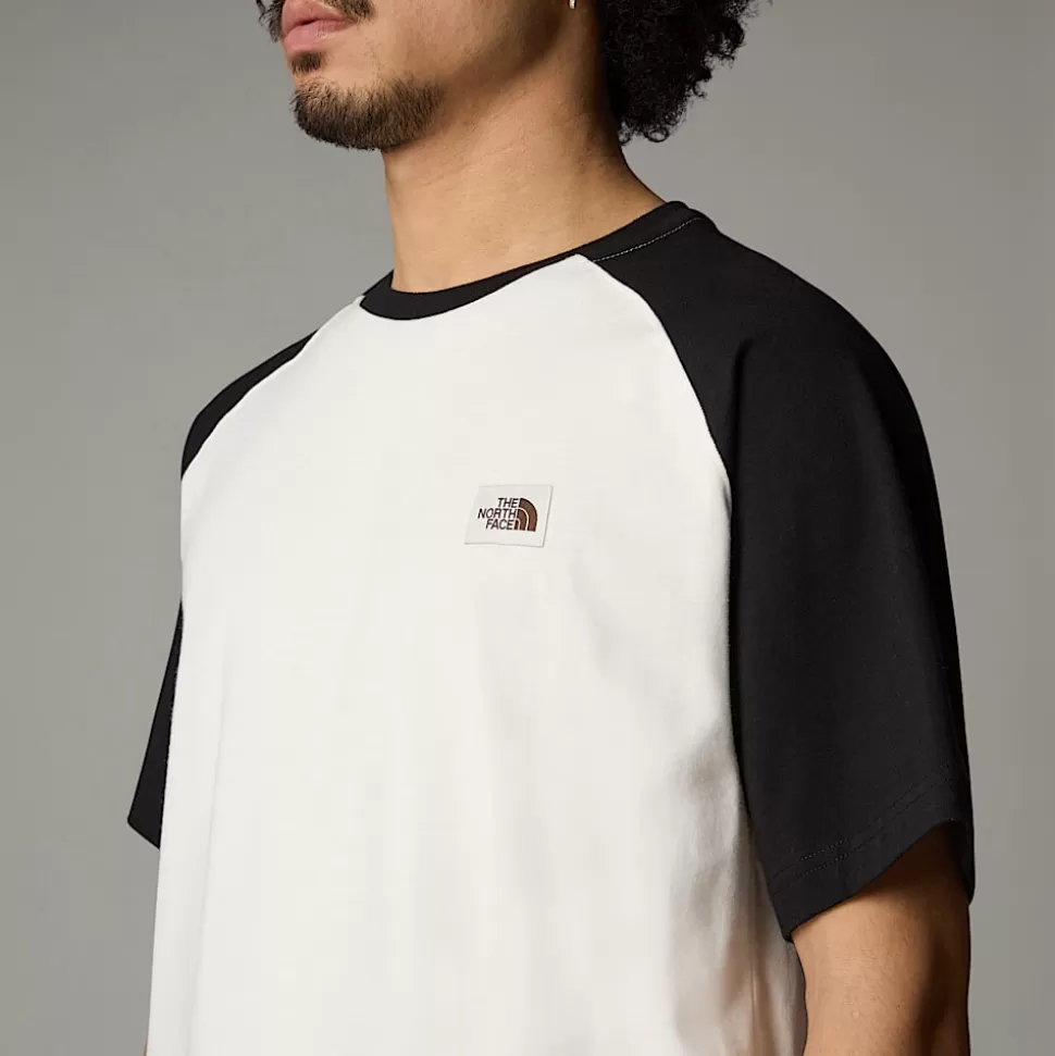 The North Face Camiseta Heritage Para Hombre White Dune-TNF Black Discount