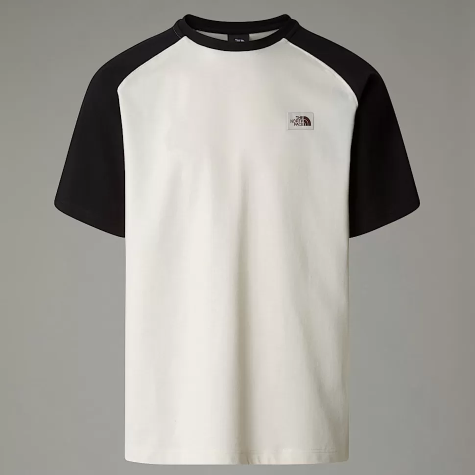 The North Face Camiseta Heritage Para Hombre White Dune-TNF Black Discount