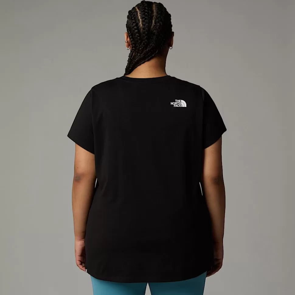 The North Face Camiseta Simple Dome De Talla Grande Para Mujer TNF Black Flash Sale