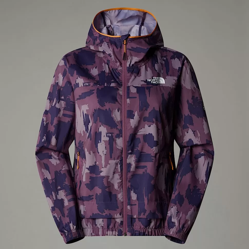 The North Face Chaqueta De Chándal Cortavientos Estampada Para Mujer Midnight Mauve Painted Mountains Print Best