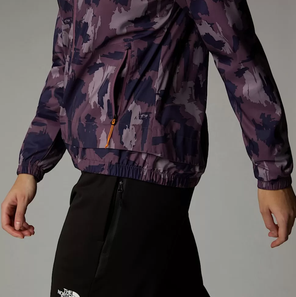The North Face Chaqueta De Chándal Cortavientos Estampada Para Mujer Midnight Mauve Painted Mountains Print Best