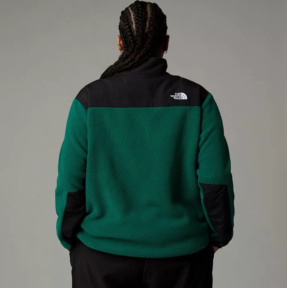 The North Face Chaqueta Denali Retro De Talla Grande Para Mujer EVERGREEN/TNF BLACK New
