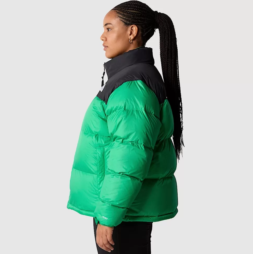 The North Face Chaqueta Nuptse Retro 1996 De Talla Grande Para Mujer Optic Emerald Clearance