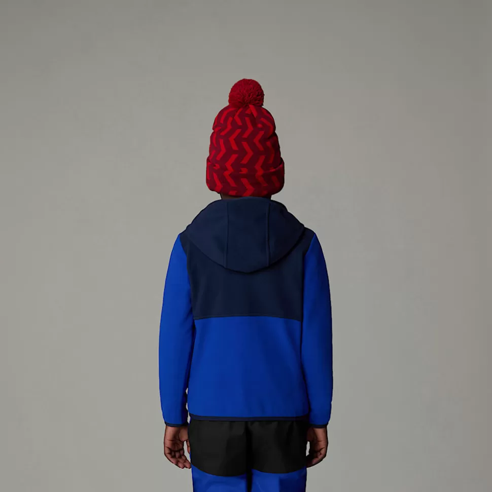 The North Face Chaqueta Polar Con Capucha Y Cremallera Integral Glacier Para Niños TNF Blue Flash Sale