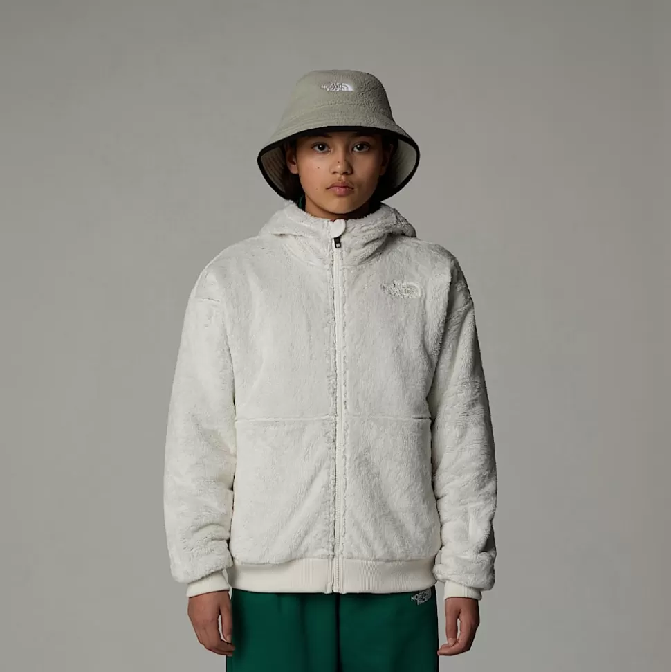 The North Face Chaqueta Polar Con Capucha Y Cremallera Integral Osito Para Niña White Dune Clearance