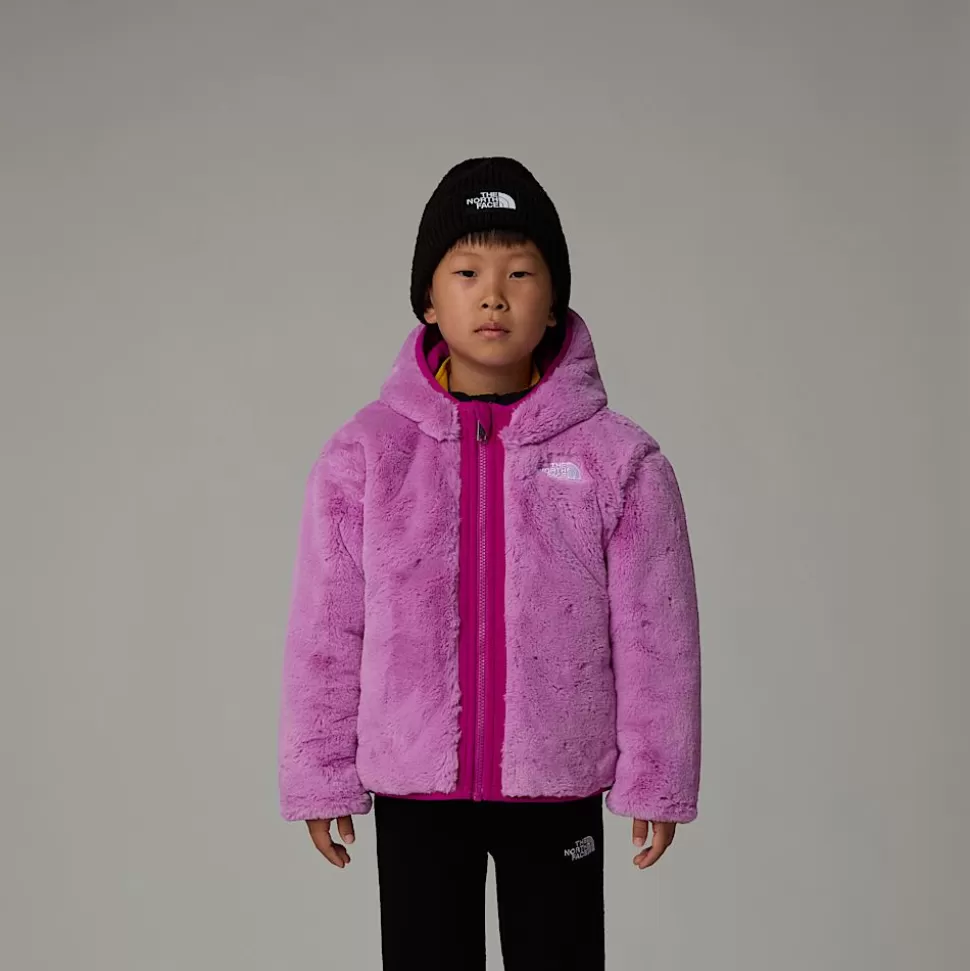 The North Face Chaqueta Reversible Con Capucha Y Cremallera Integral Shasta Para Niños Deep Mulberry Shop