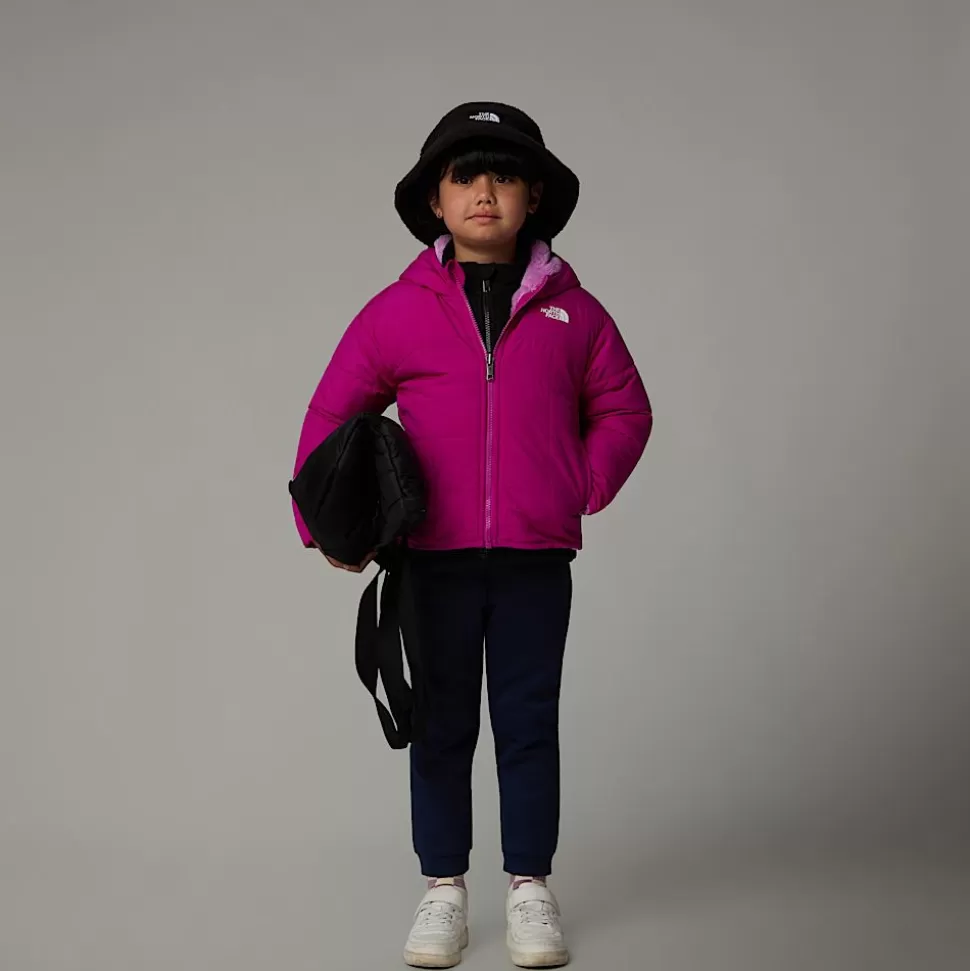 The North Face Chaqueta Reversible Con Capucha Y Cremallera Integral Shasta Para Niños Deep Mulberry Shop