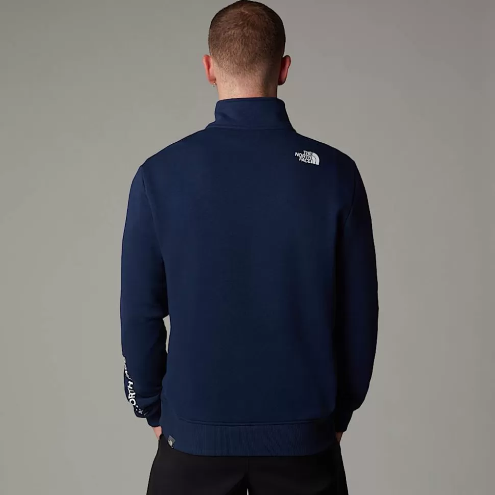 The North Face Forro Polar Con Cremallera De 1/4 Duwoni Para Hombre Summit Navy-TNF Black-NPF Discount
