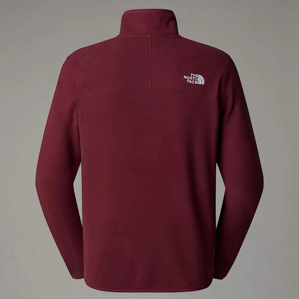 The North Face Forro Polar Con Cremallera De 1/4 Glacier 100 Para Hombre Alpine Plum Online