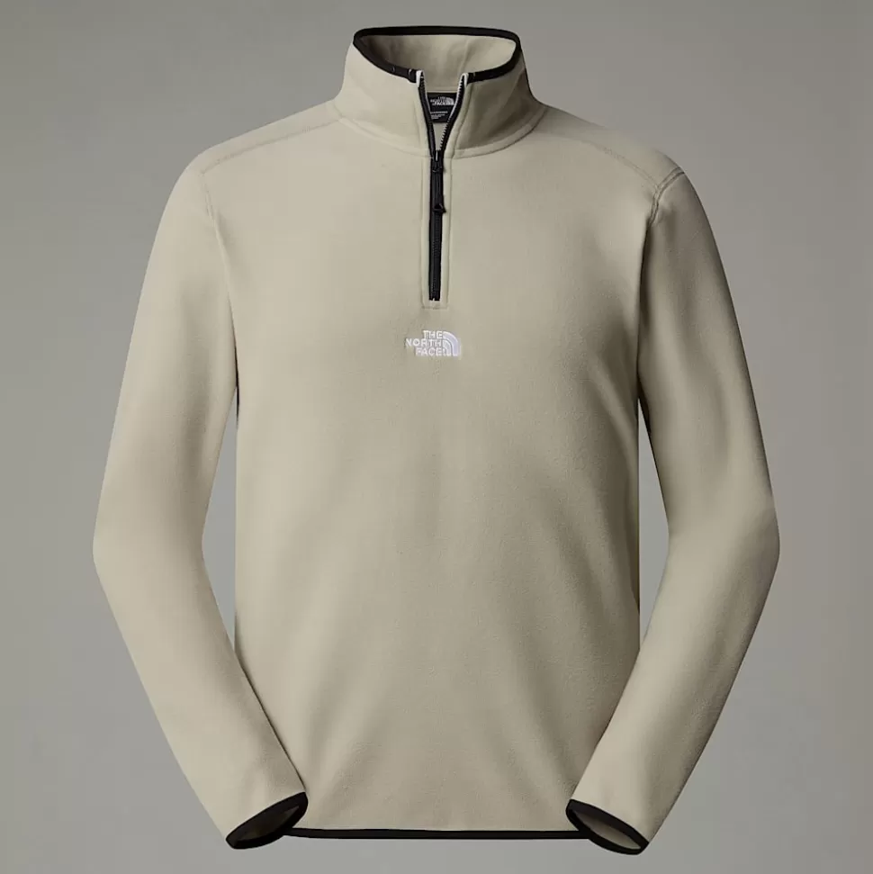 The North Face Forro Polar Con Cremallera De 1/4 Glacier Para Hombre Clay Grey Outlet