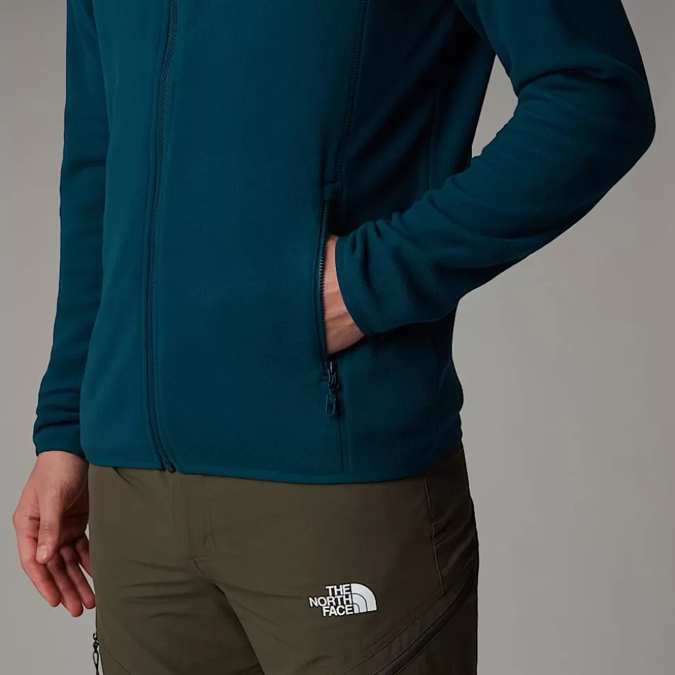 The North Face Forro Polar Con Cremallera Integral 100 Glacier Para Hombre Midnight Petrol Best