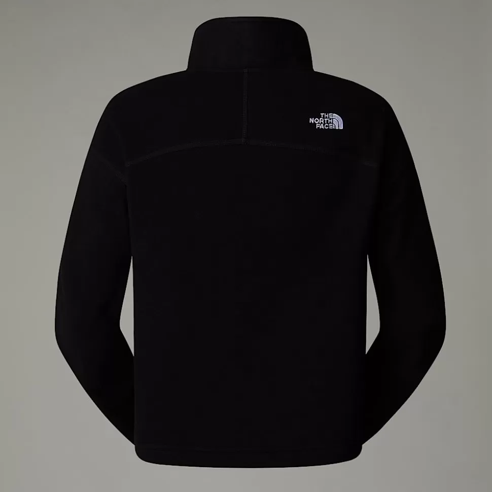 The North Face Forro Polar Corto Con Cremallera De 1/4 Glacier 100 Para Mujer TNF Black-NPF Flash Sale