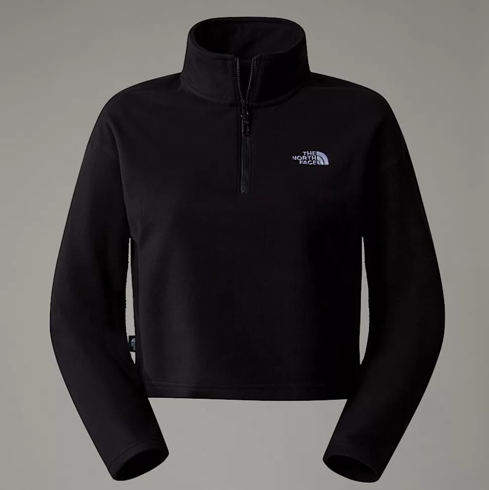 The North Face Forro Polar Corto Con Cremallera De 1/4 Glacier 100 Para Mujer TNF Black-NPF Flash Sale