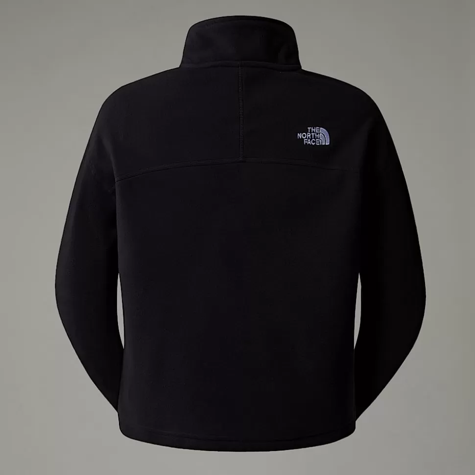 The North Face Forro Polar Corto Con Cremallera De 1/4 Glacier 100 Para Mujer TNF Black-NPF Flash Sale
