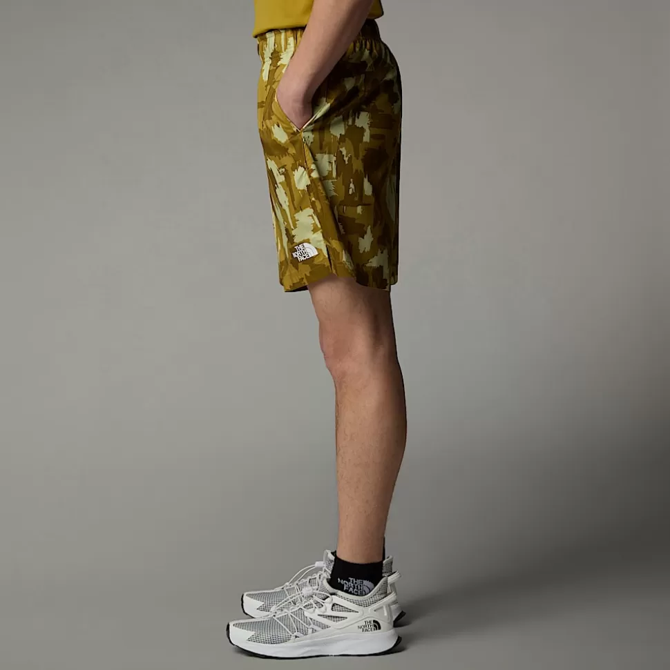 The North Face Pantalón Corto Estampado 24/7 De 17,78 Cm Para Hombre Amber Green Painted Mountains Print Best